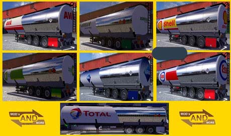 Мод "Tank Trailer Pack" для Euro Truck Simulator 2